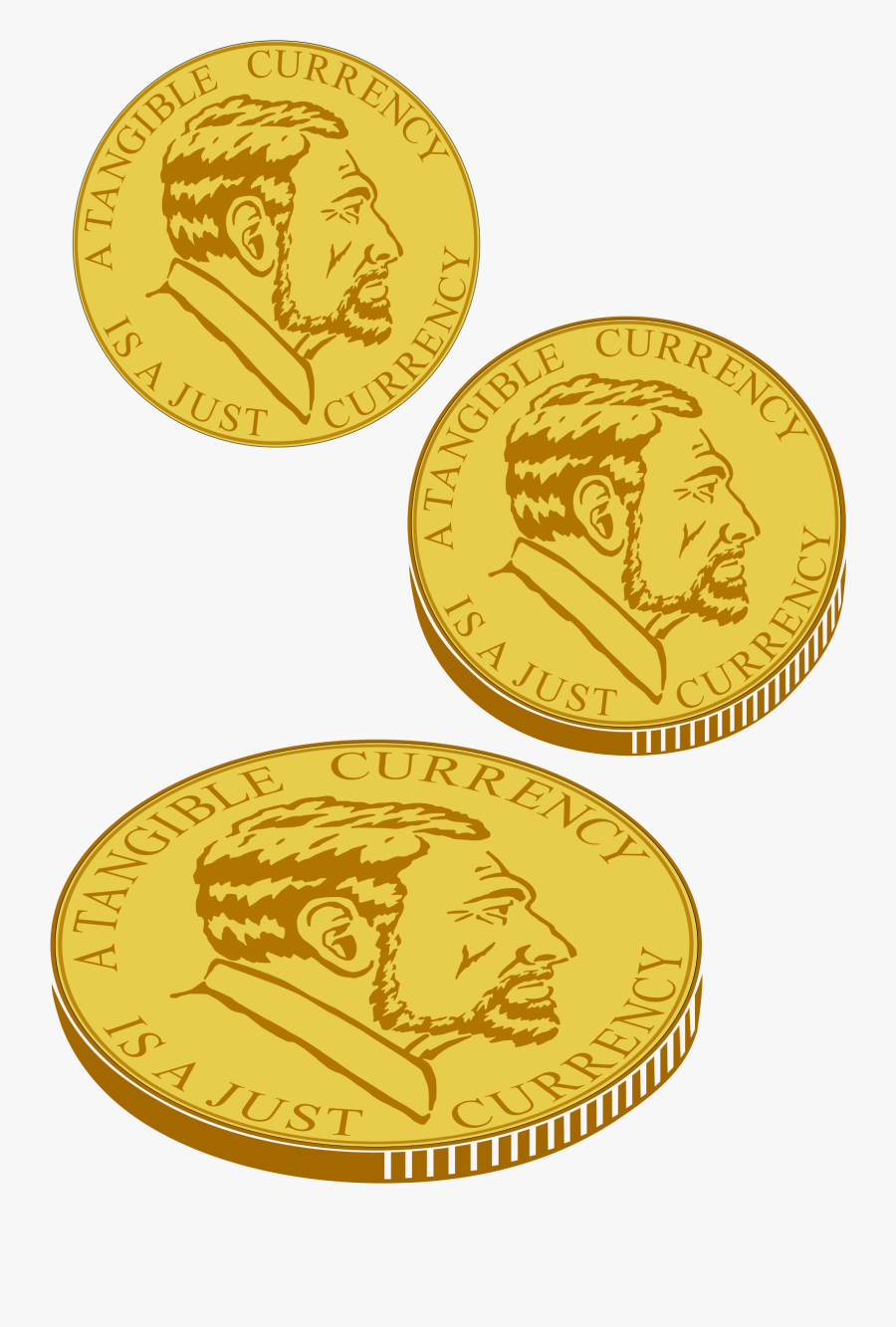 Coin Clipart Thoughts - Gold Coin Clip Art, Transparent Clipart