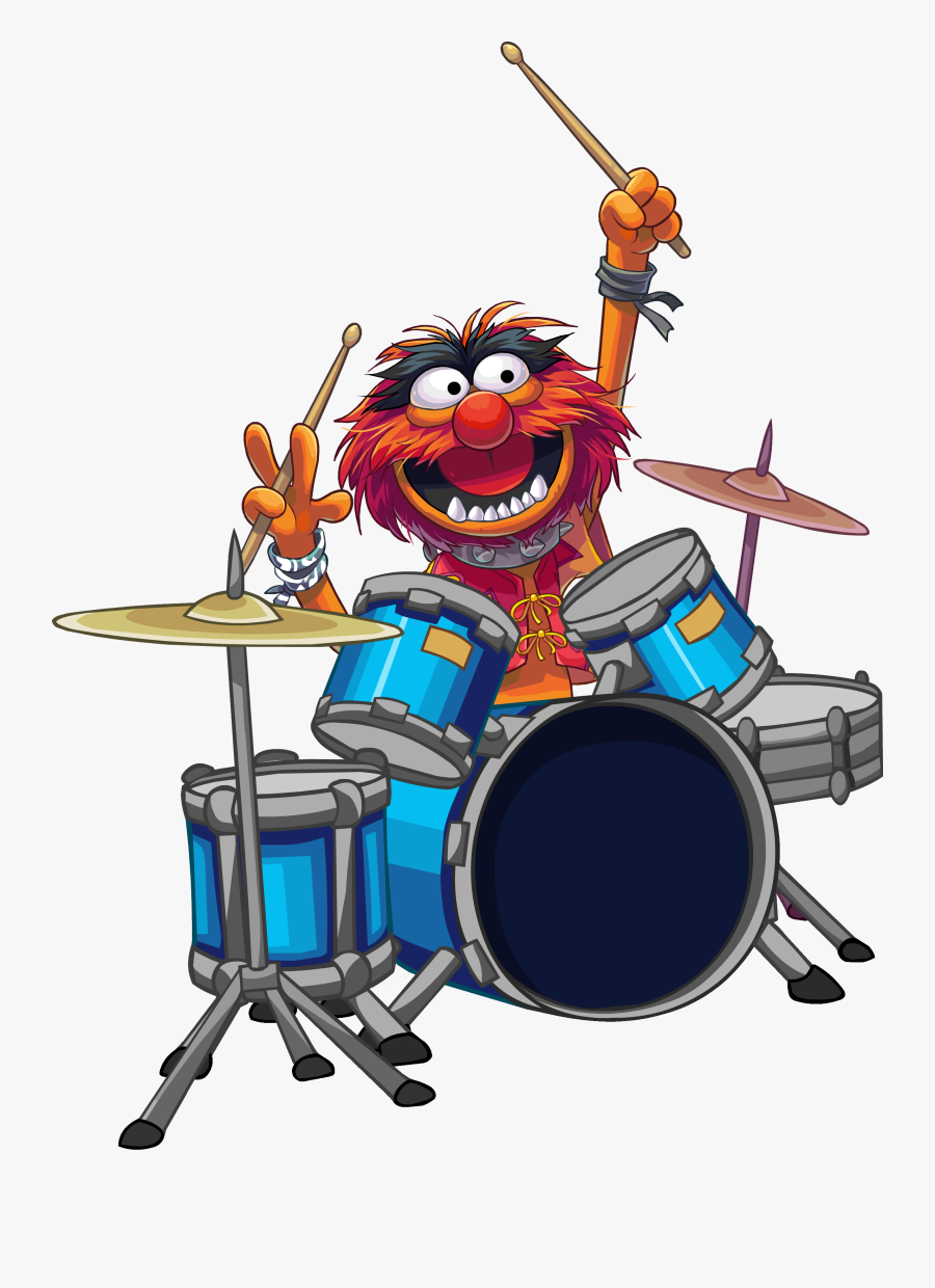 Snare And The Young - Animal Muppets Drums, Transparent Clipart