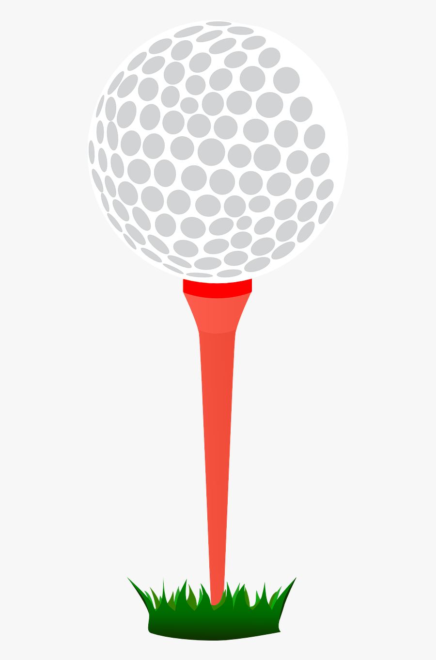 Golf And Tee Balls, Transparent Clipart