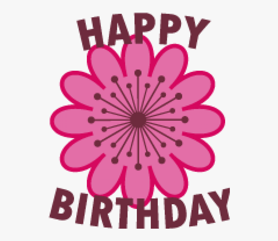 Happy Birthday 2 Golf Balls - Flower Happy Birthday Clipart, Transparent Clipart
