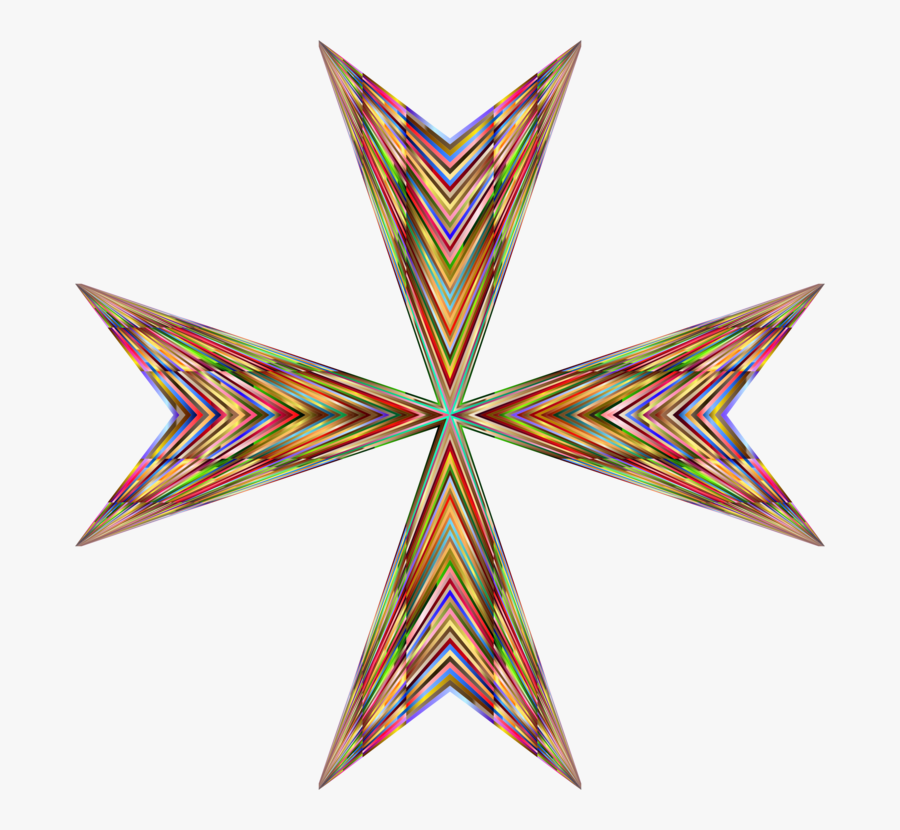 Star,maltese Cross,cross - Lazarus Orden, Transparent Clipart