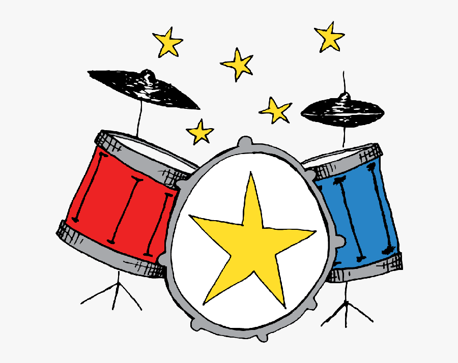 Drum Kit Clip Art Vector Online Royalty Free - Clipart Drums, Transparent Clipart