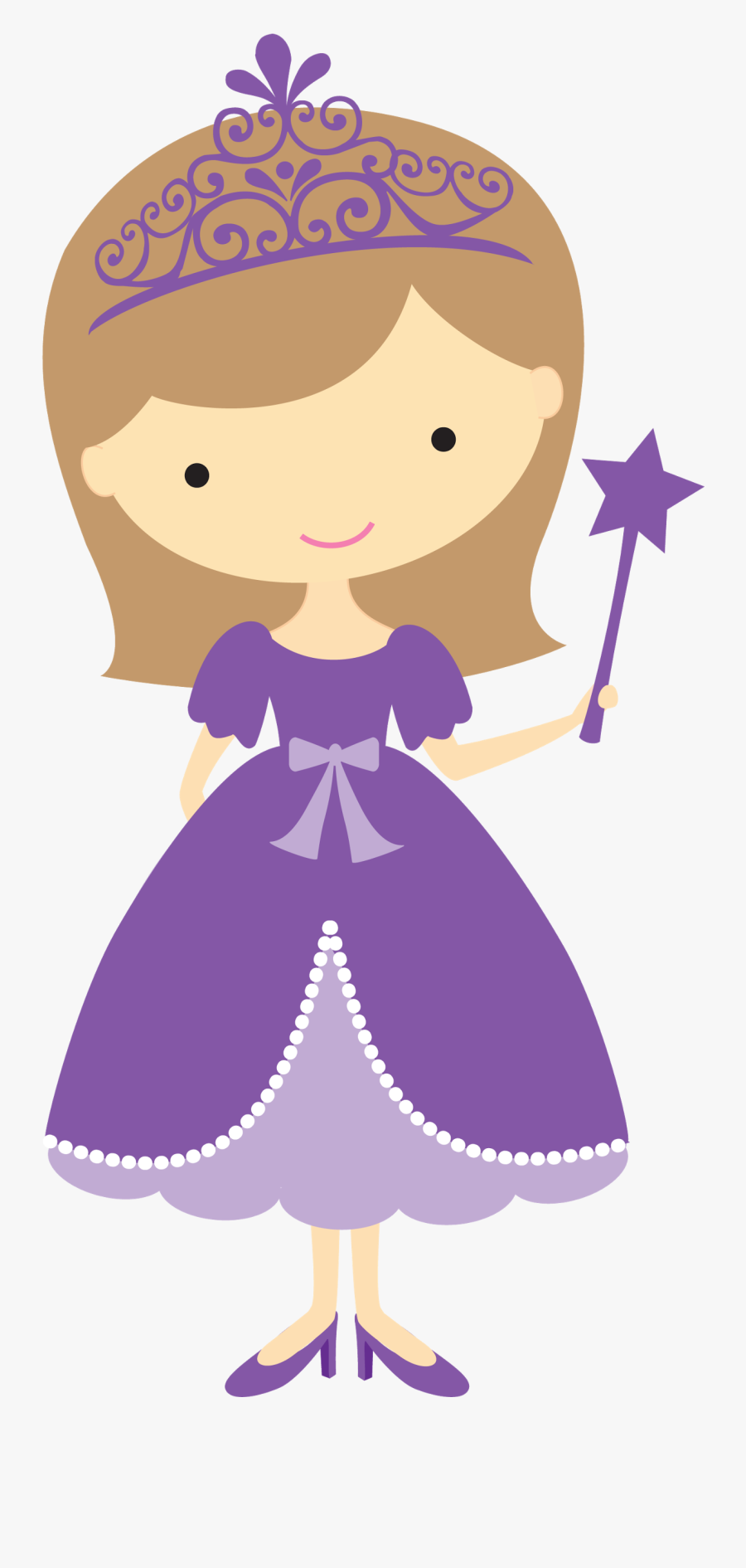 Princess - Princess Clipart Purple Dress, Transparent Clipart