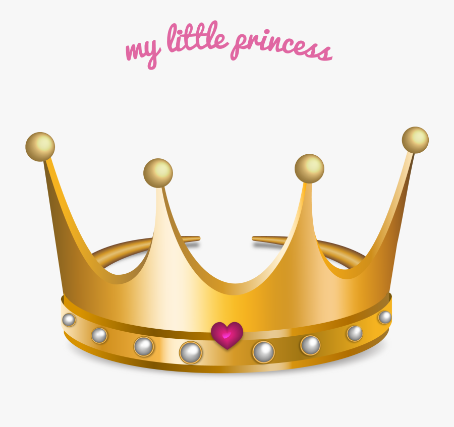 Crown Gold Coins Clipart - Princess Gold Crown Clipart, Transparent Clipart