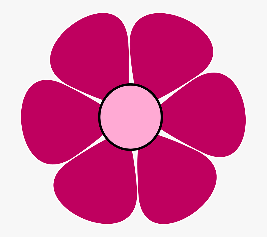 Nadia Clip Art - Flower Clipart Purple, Transparent Clipart