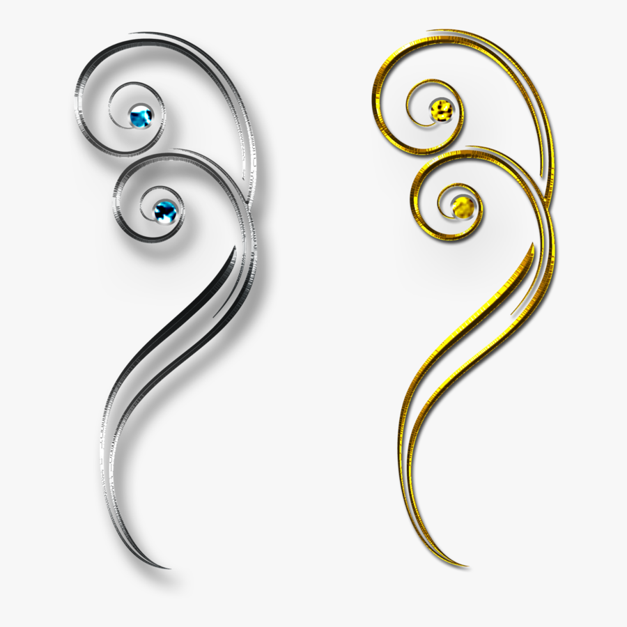 Silver Png Transparent Flourish, Transparent Clipart