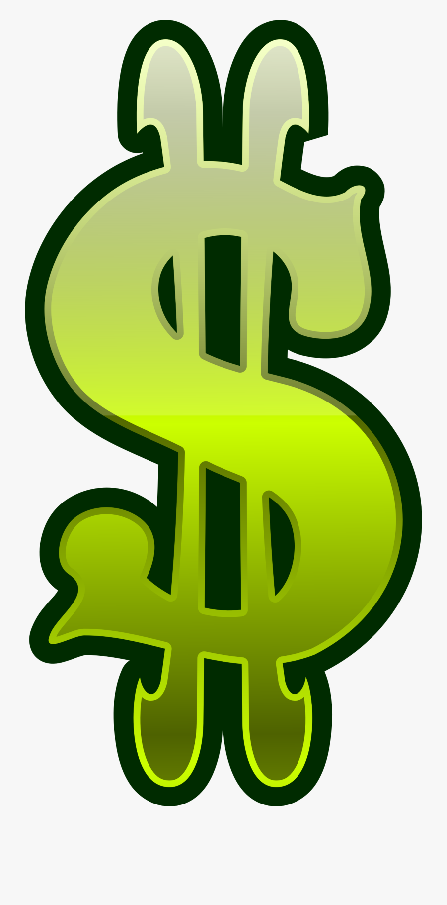 Green Slot Machine Sign - Dollar Sign Clipart, Transparent Clipart