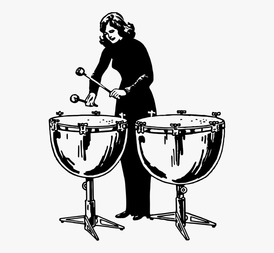 Cookware And Bakeware,musical Instrument,drum - Kettledrum Player, Transparent Clipart