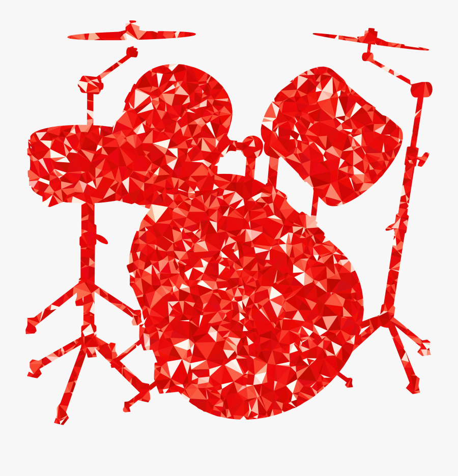 Drum Set Clipart Png , Png Download - Drums Silhouette Png, Transparent Clipart