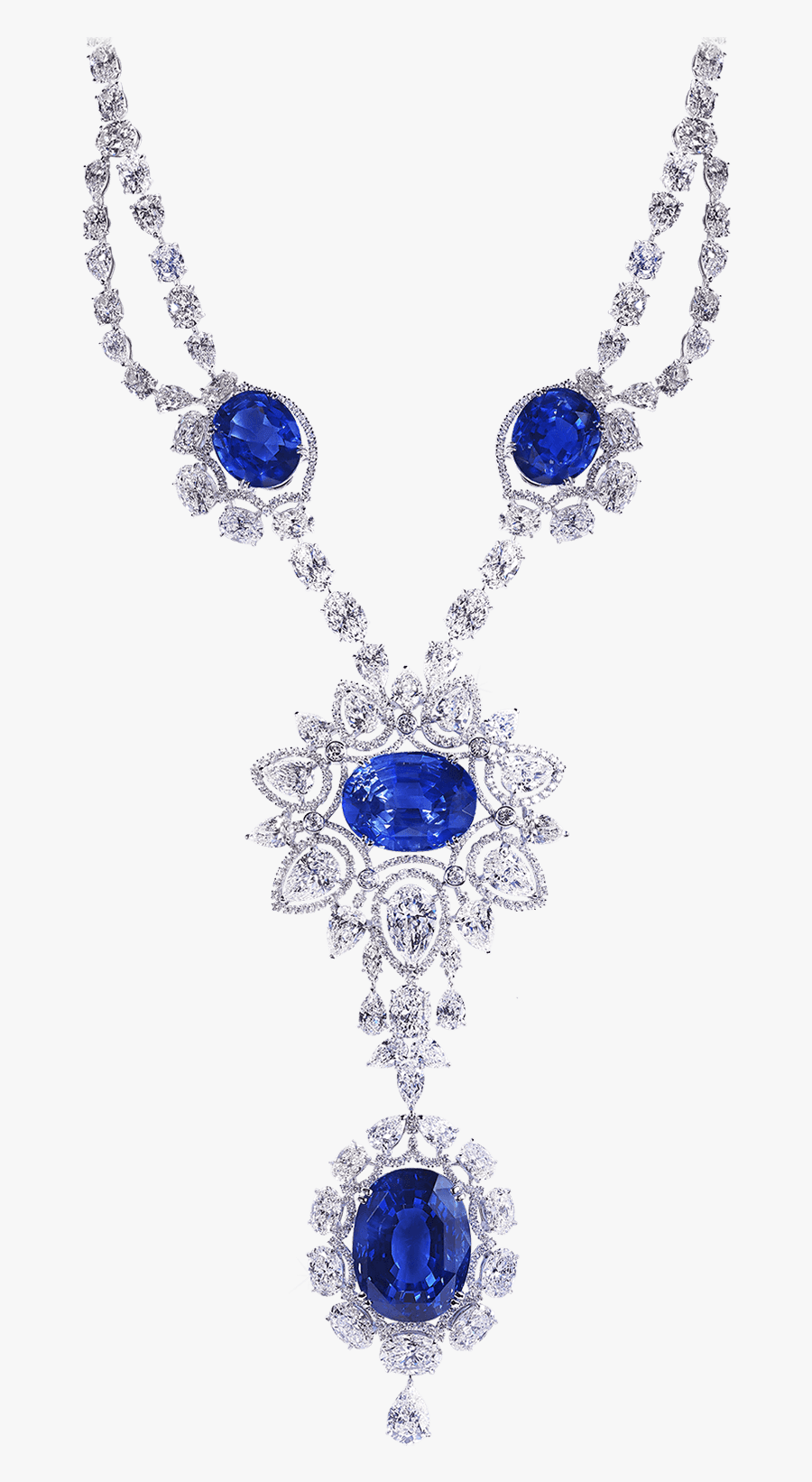 Transparent Necklace Clipart - Clear Background Diamond Necklace Png, Transparent Clipart