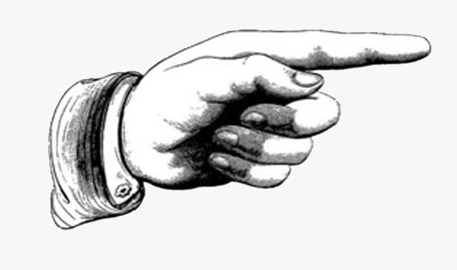 Right Side Pointing Hand, Transparent Clipart