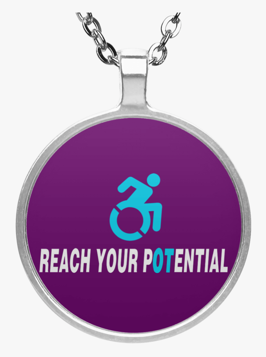 Potential Occupational Therapy Circle Necklace - Necklace, Transparent Clipart