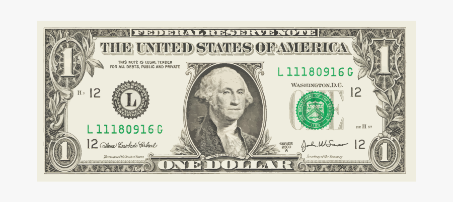 Clip Art Graphic Black And - Dollar Bill Transparent, Transparent Clipart