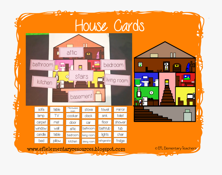 Efl Elementary Teachers - Inside Of A House Clipart, Transparent Clipart