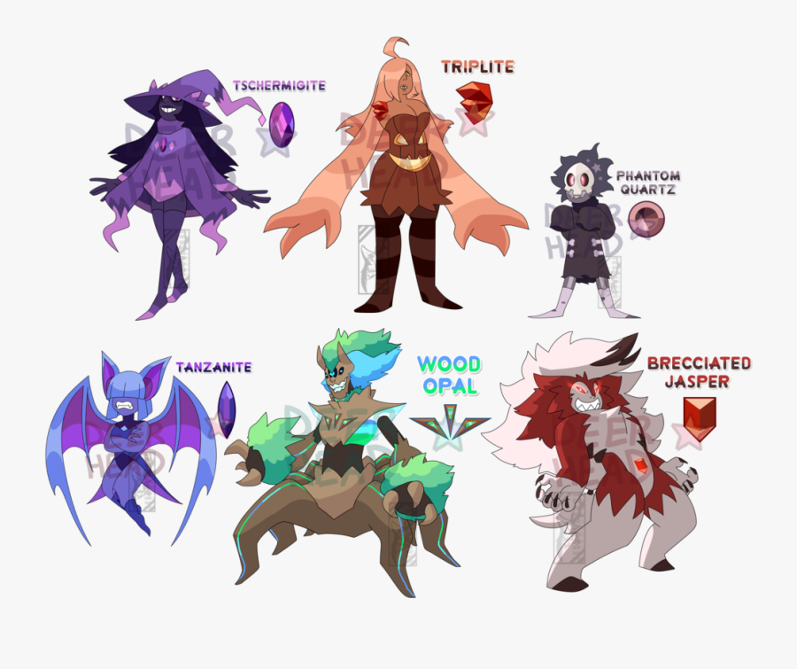 Halloween Pokemon Gem Adopt Auction By Deer-head On - Steven Universe Oc Adopts, Transparent Clipart