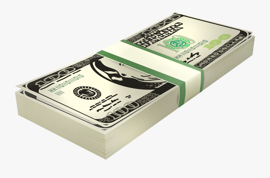 Stack Of 100 Us Dollar Banknotes Png Clipart - Us Dollar Clip Art, Transparent Clipart