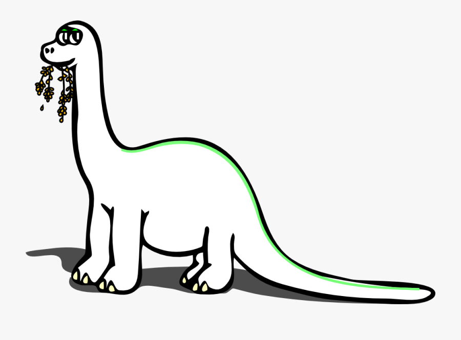 Long Neck Dino Clipart, Transparent Clipart