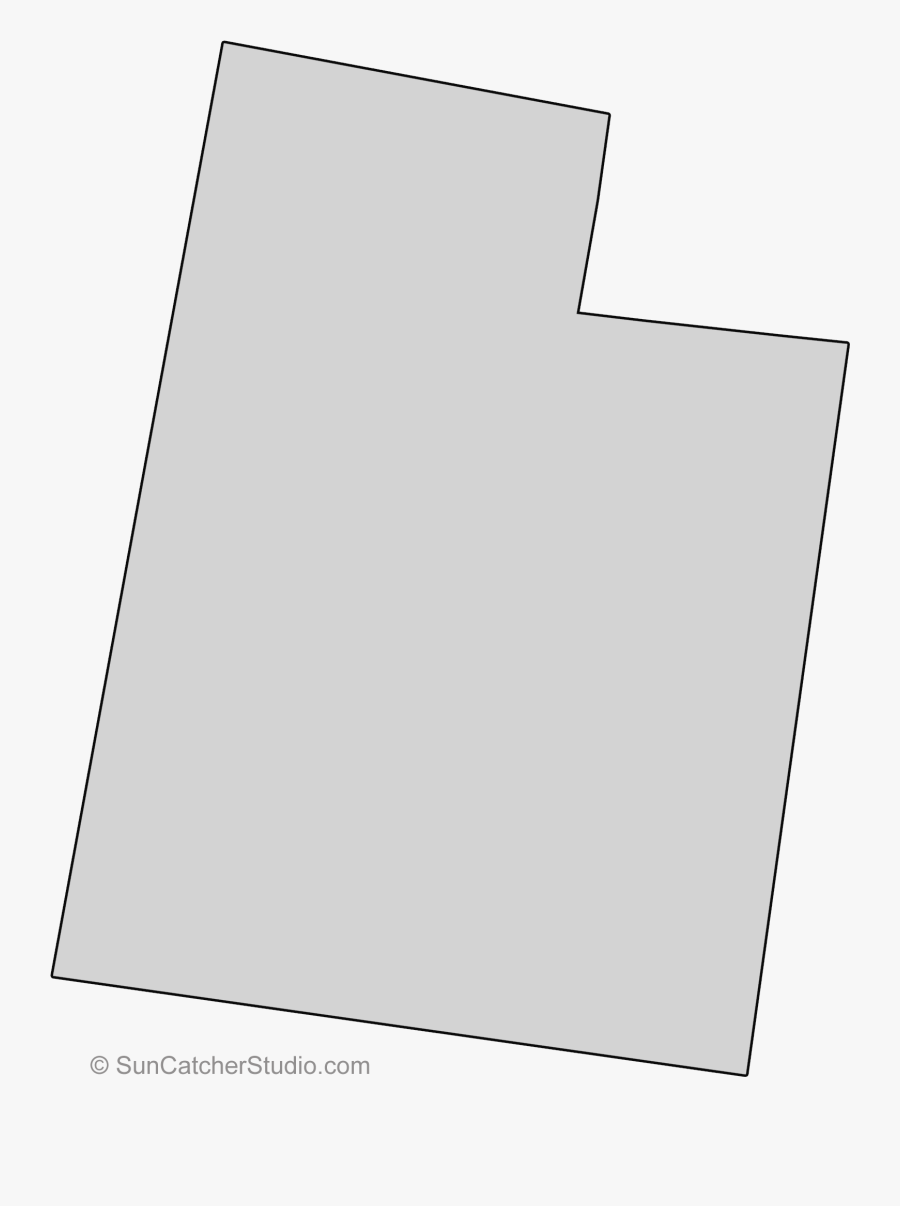 Utah State Quilt Scroll Saw Pattern Outline Clip Art - Paper, Transparent Clipart