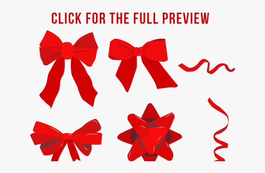 Christmas Bow Holiday Bows Ribbons Clipart Ribbon Transparent - Christmas Bow Ribbon Clipart, Transparent Clipart