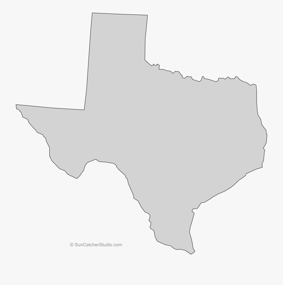 Texas State Quilt Scroll Saw Pattern Outline Clip Art - Texas Crime Heat Map, Transparent Clipart