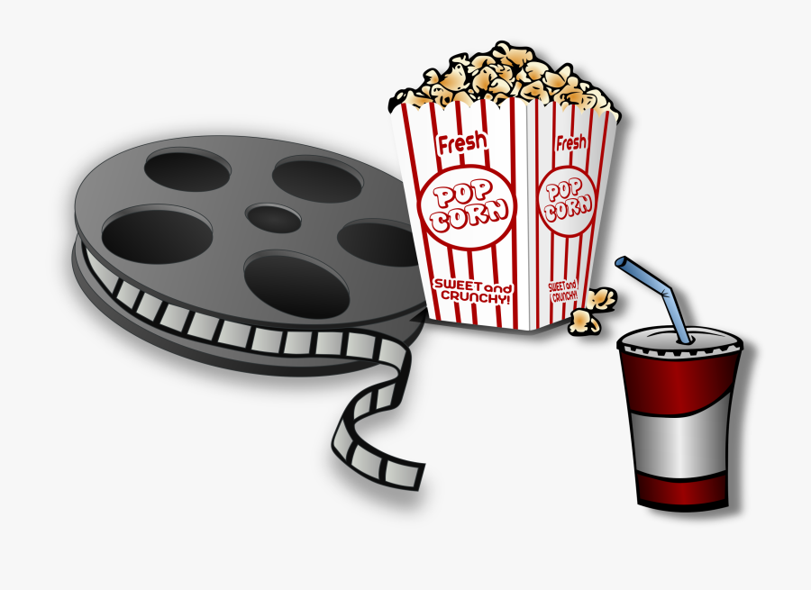 Popcorn Cinema Clip Art - Movie Time Clipart, Transparent Clipart