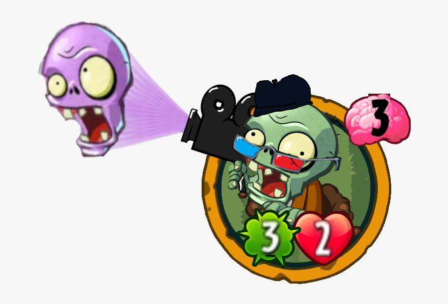 Horror Movie Director Zombie - Pvz Heroes Beta Carrotina, Transparent Clipart