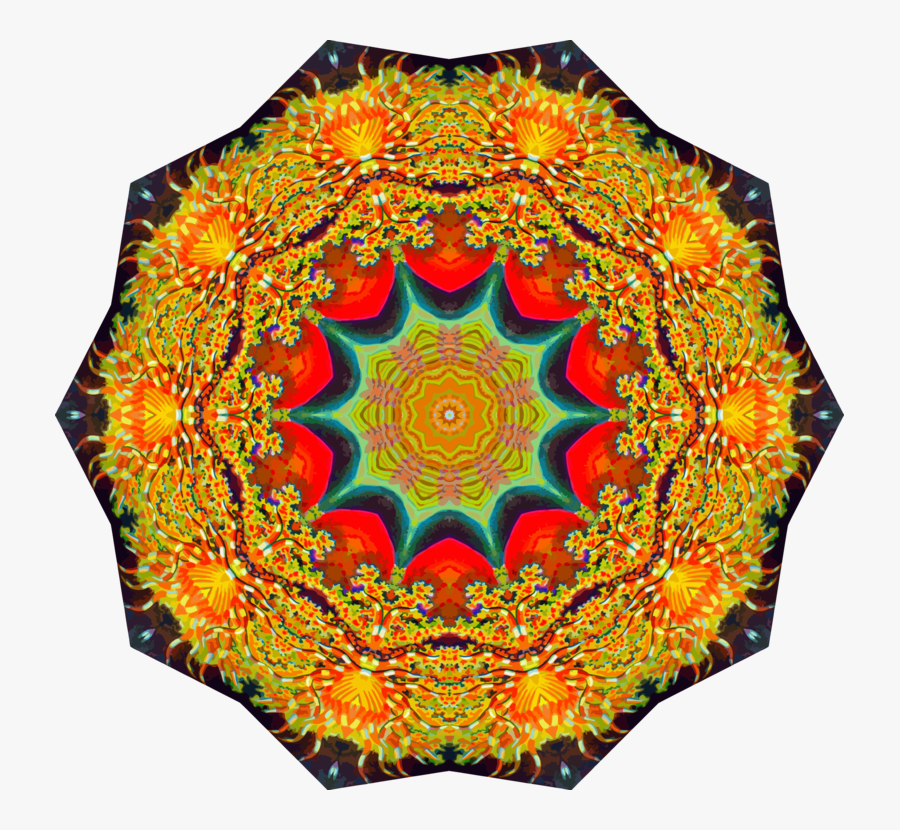 Symmetry,textile,orange - Umbrella, Transparent Clipart