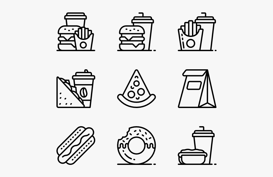 Fast Food - Visualisation Icon, Transparent Clipart