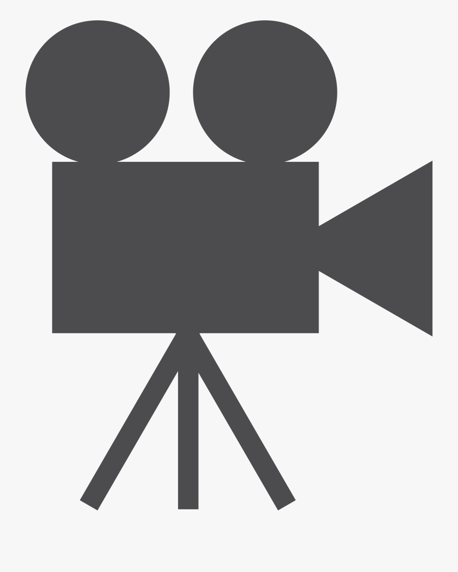 Clipart - Movie Camera Icon, Transparent Clipart