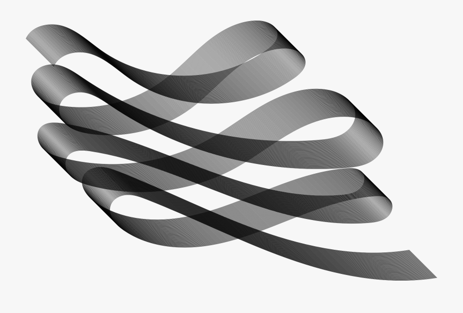 Decorative Flourish Line Art Ribbon Clip Arts - Portable Network Graphics, Transparent Clipart