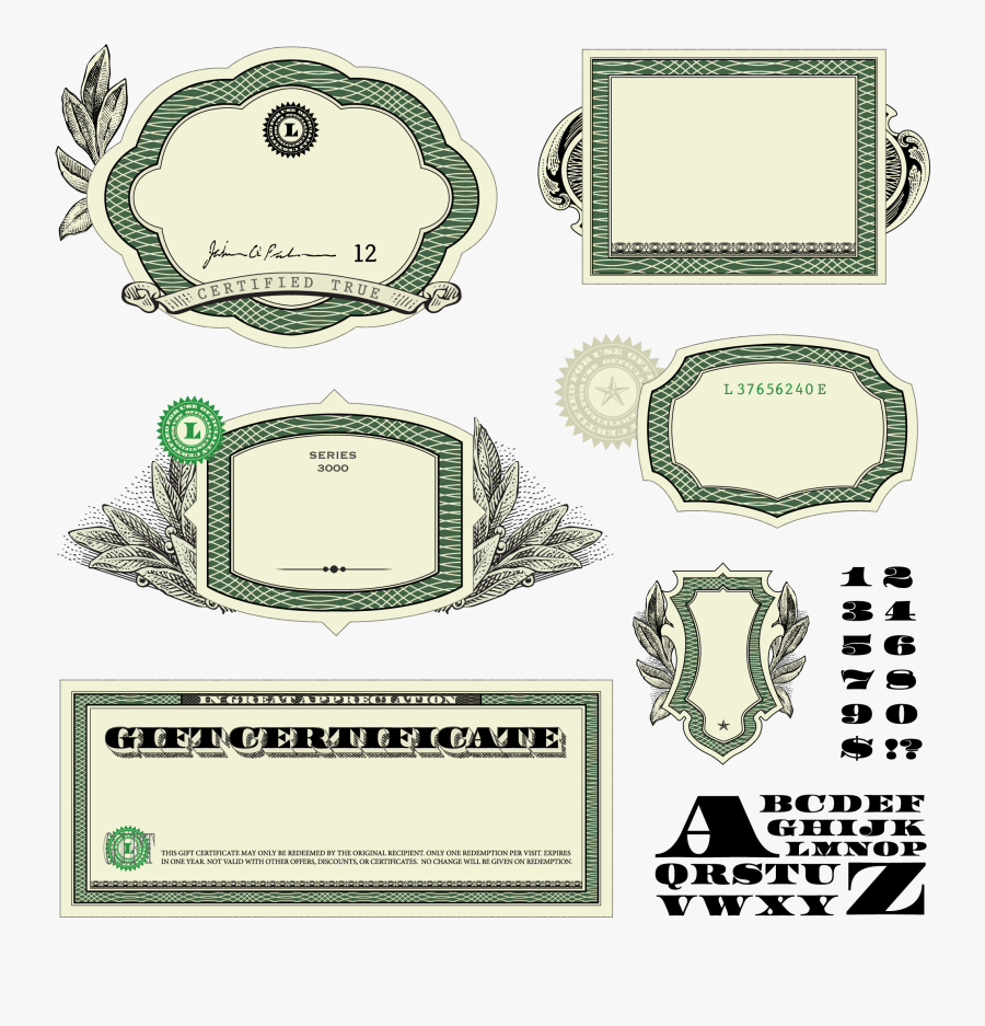 Decorative Banknotes United Banknote Money Dollar States - Free Vector Money, Transparent Clipart