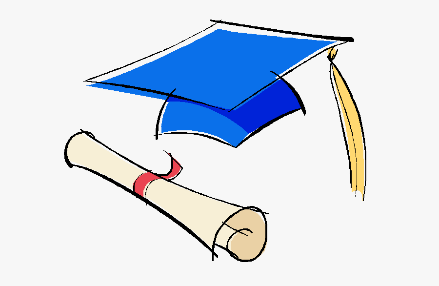 Transparent Graduation Cap And Gown Clipart - Blue Graduation Cap Clipart, Transparent Clipart