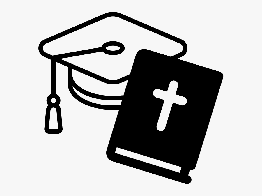 Transparent Graduation Cap - Graduation Cap And Bible, Transparent Clipart