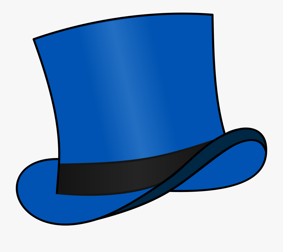 Top Hat Blue - De Bono Blue Hat, Transparent Clipart
