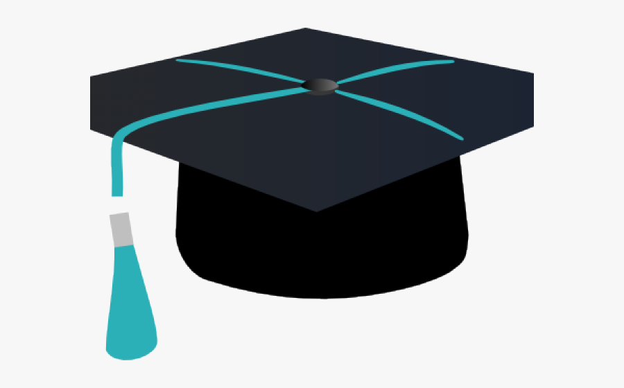 Cap Clipart Graduation - Graduation Cap Blue Ribbon, Transparent Clipart