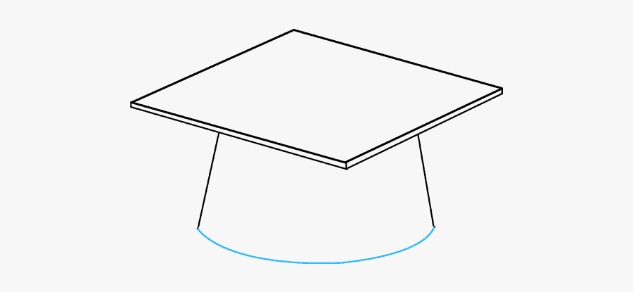 How To Draw Graduation Cap - Line Art, Transparent Clipart