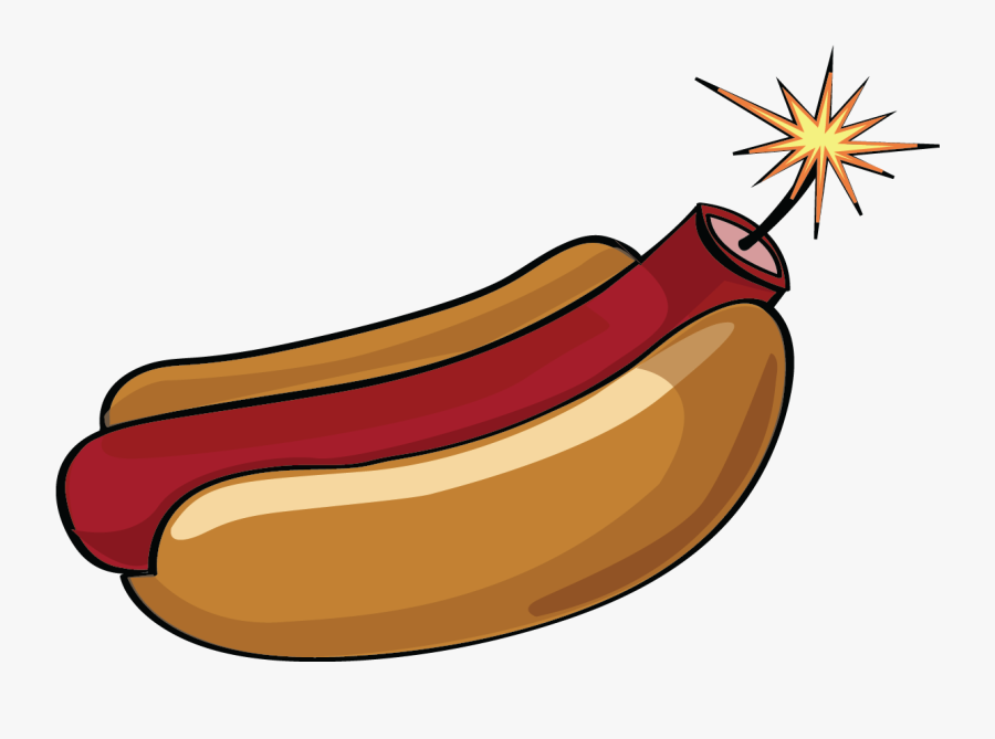Hotdog Clipart Bratwurst - Knackwurst, Transparent Clipart