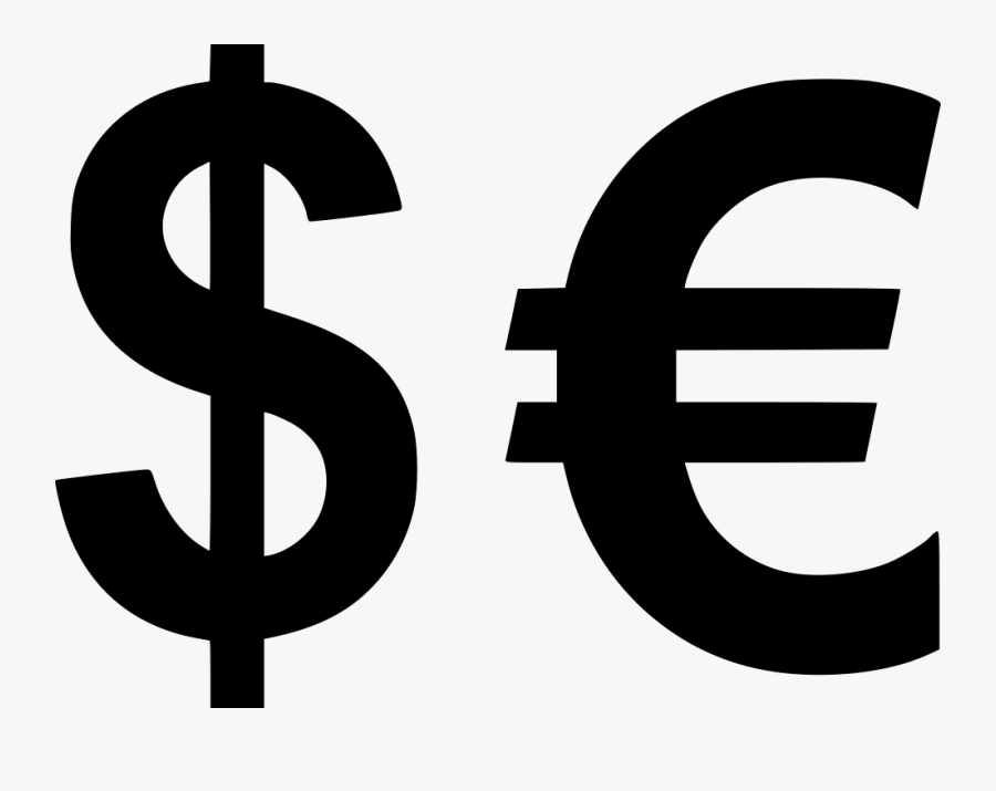 Png File Svg Dollar Euro Png - Dollar And Euro Icon, Transparent Clipart