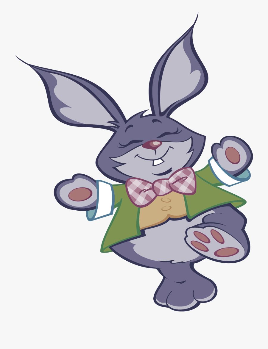 Bunnies Clipart Bow Tie - Iepuras De Paste Png, Transparent Clipart