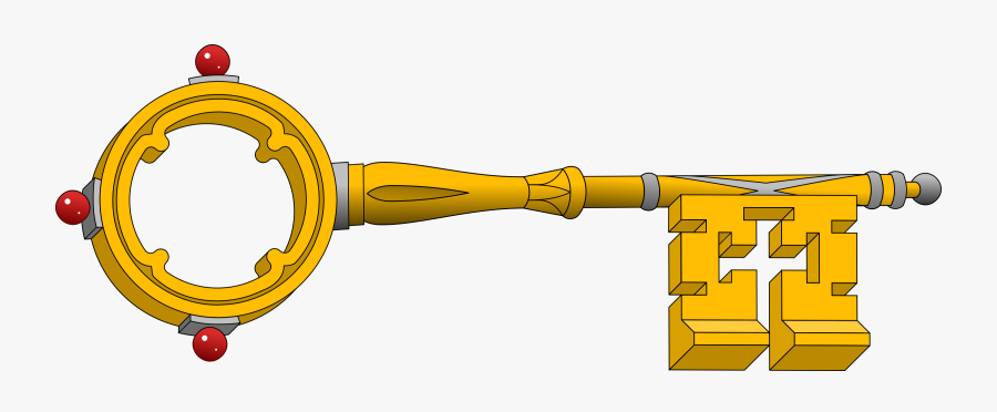 Key Clipart - Golden Key Clipart Png, Transparent Clipart