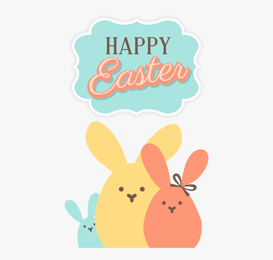 Vector Easter Bunny Rabbit Happy Free Clipart Hd Clipart - Cartoon, Transparent Clipart