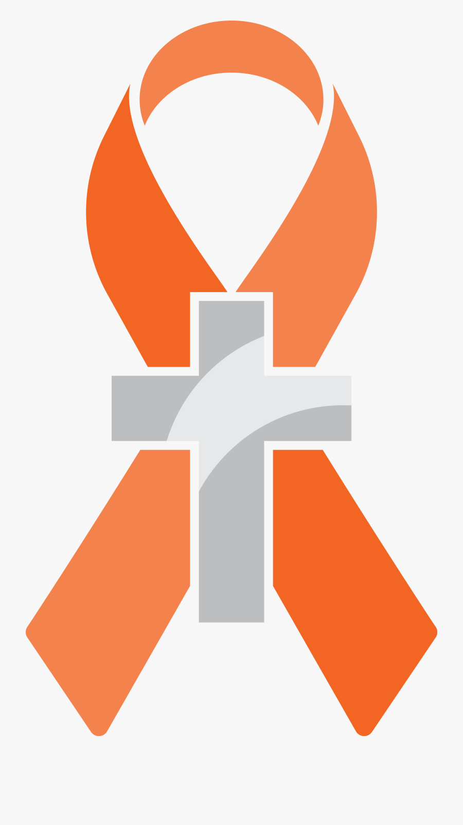 Leukemia Ribbon And Cross, Transparent Clipart
