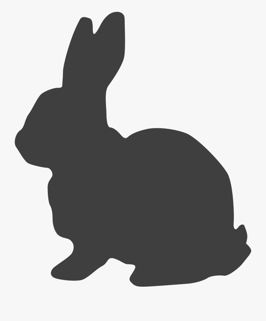 Easter Bunny Silhouette Clip Art - Rabbit Silhouette Clipart, Transparent Clipart