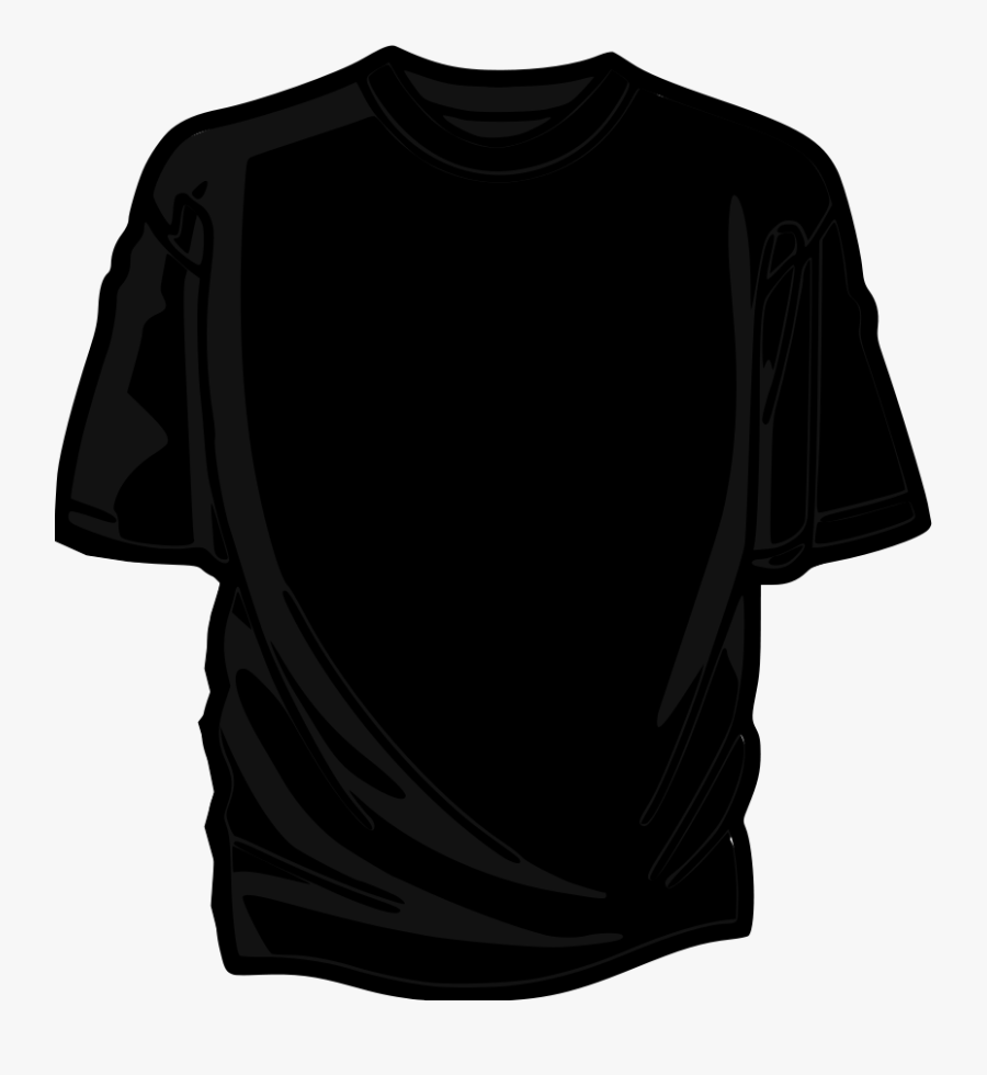 Black T-shirt - Black Clipart Shirt, Transparent Clipart