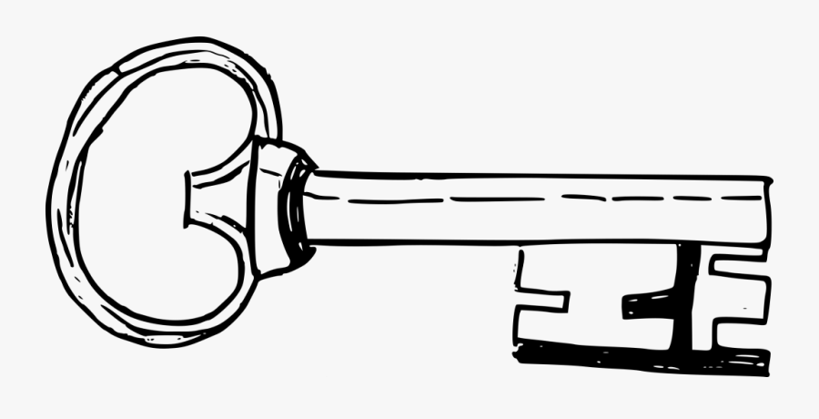 Heart Skeleton Key Clipart, Transparent Clipart