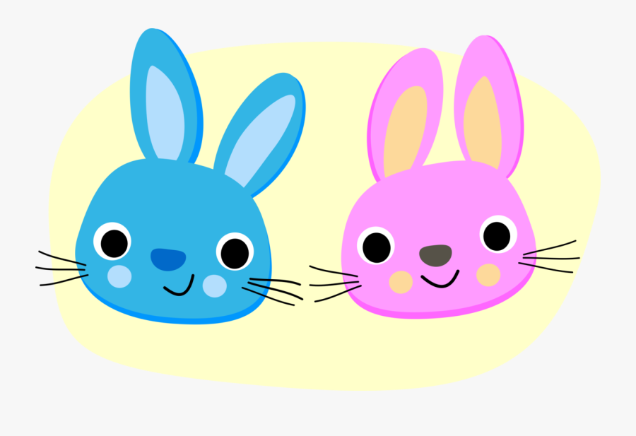 Rabits And Hares,easter,easter Bunny - Transparent Cartoon Easter Bunny, Transparent Clipart