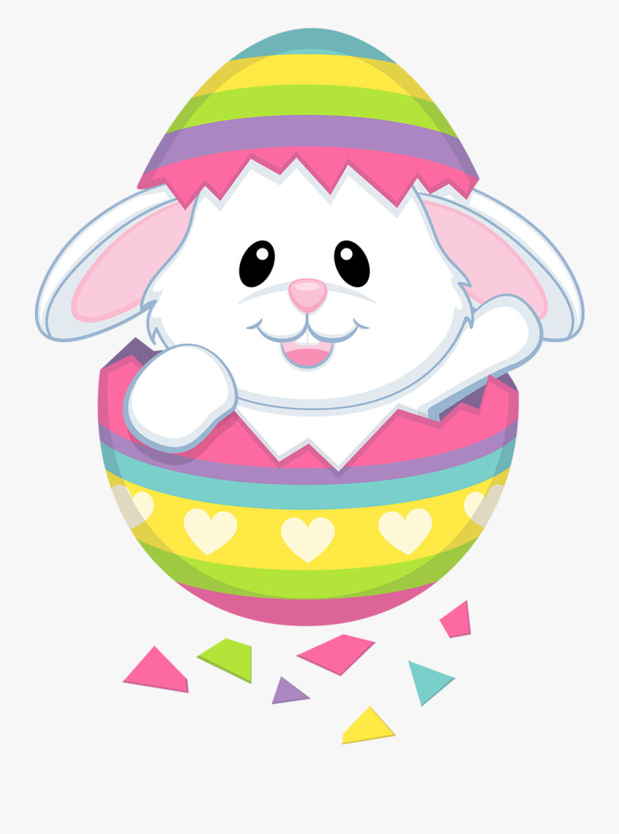 Easter Bunny Clip Art - Cute Easter Bunny Cartoon, Transparent Clipart