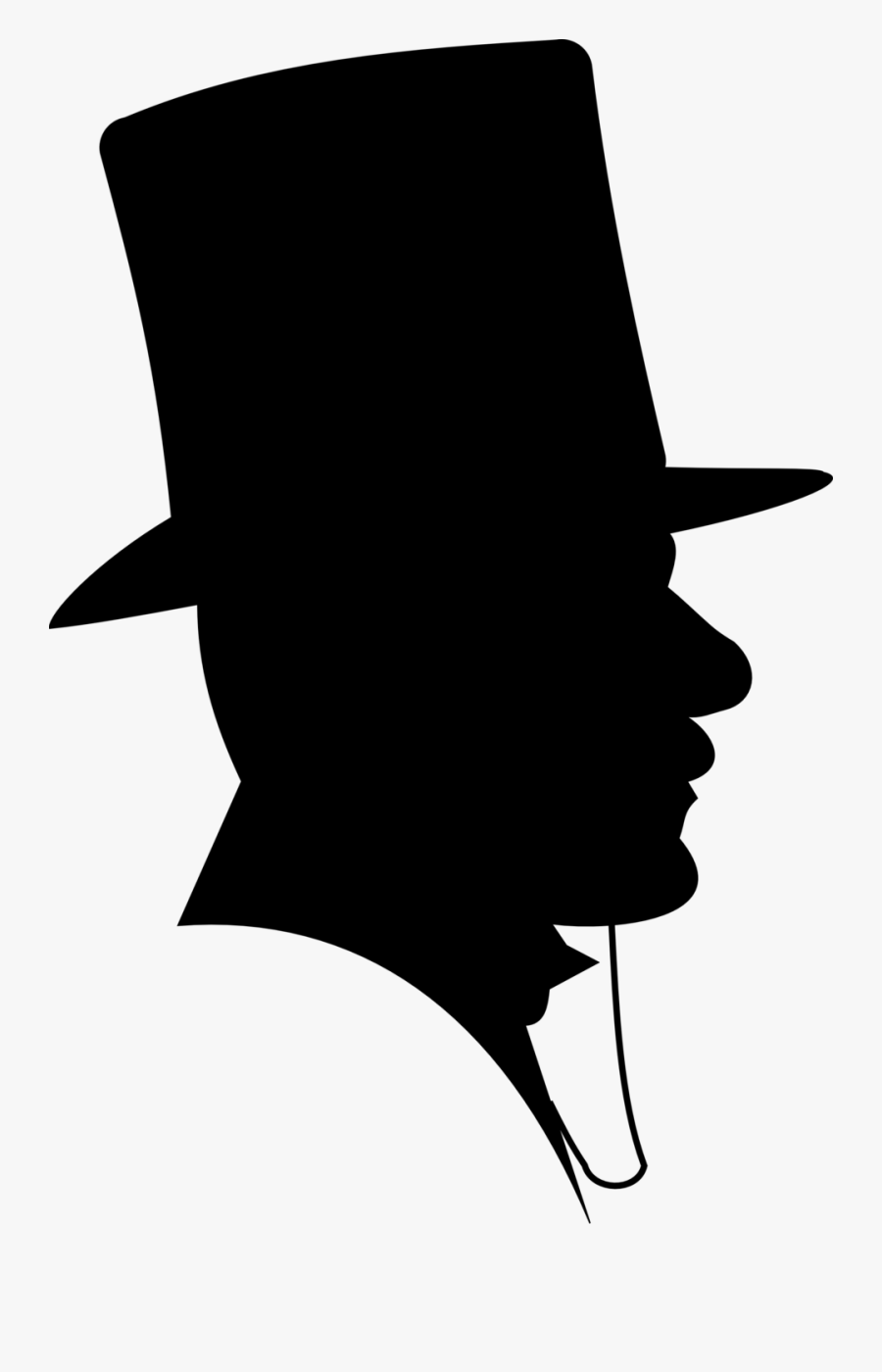 Summer Hat Clipart Fashion Trends - Man In Top Hat Silhouette, Transparent Clipart