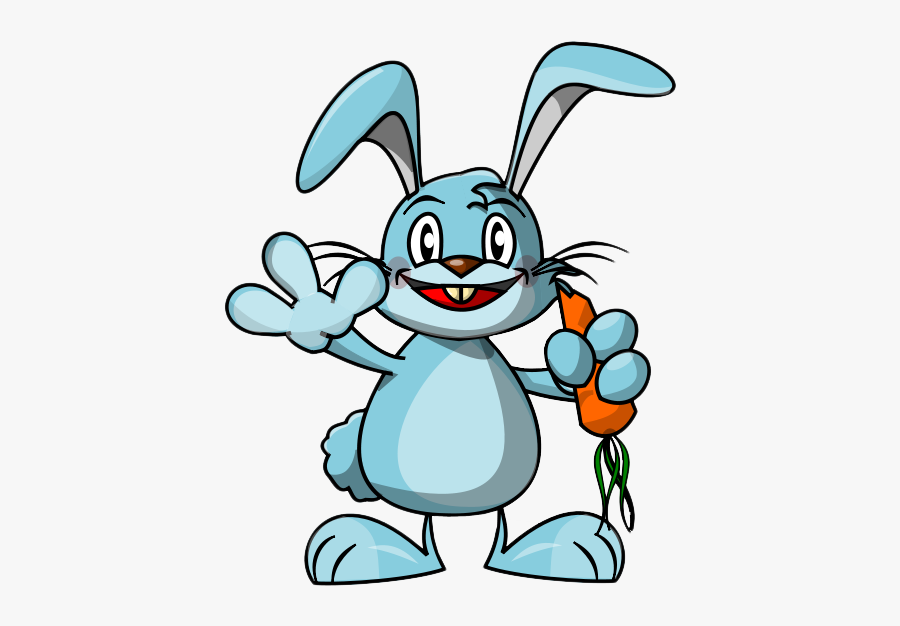 Animated Bunny Clipart Easter - Rabbit Clipart Animation, Transparent Clipart