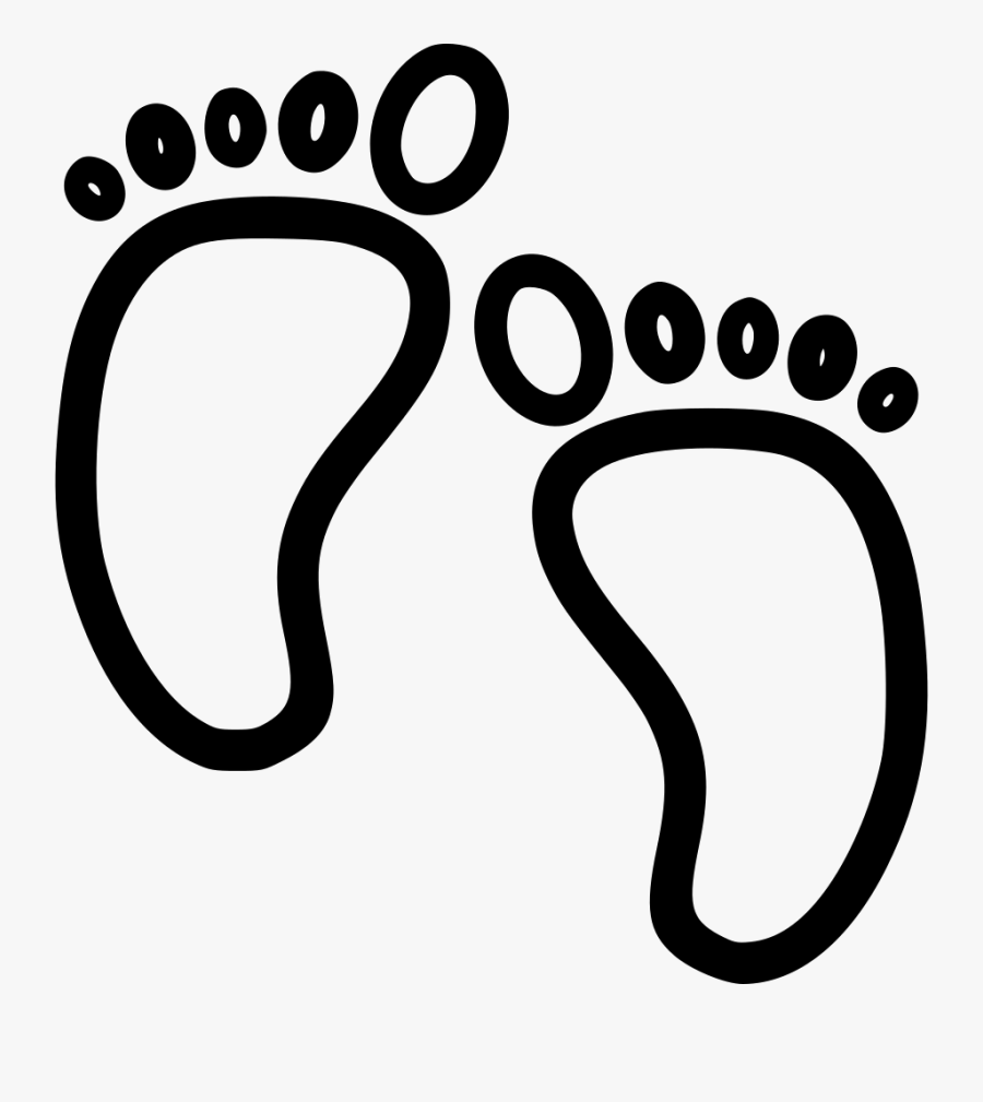 Baby Feet - Baby Feet Icon Png, Transparent Clipart
